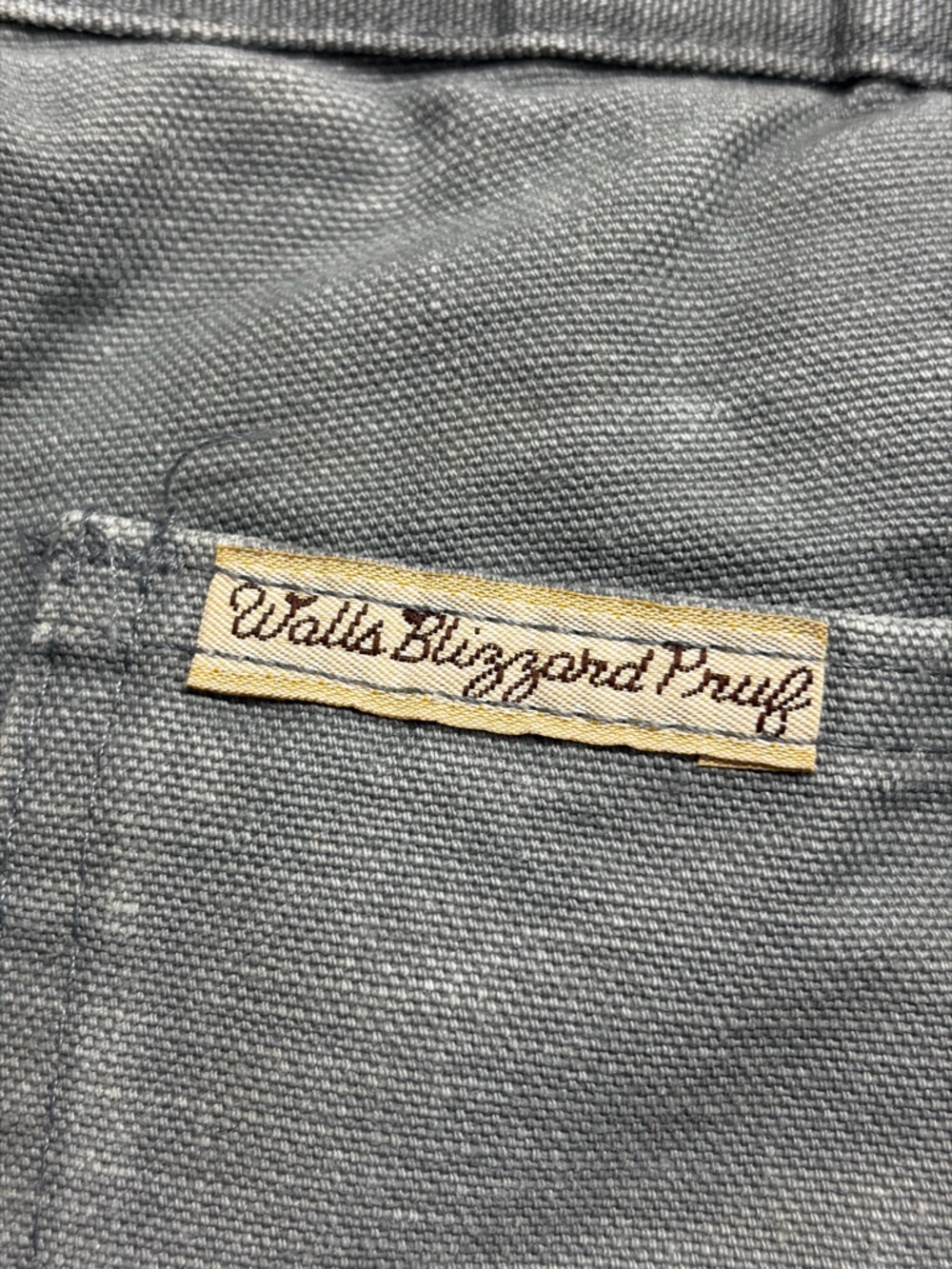 VTG Walls Blizzard-Pruf Insulated Coveralls Gray USA Workwear Zip Legs Small - Picture 9 of 16